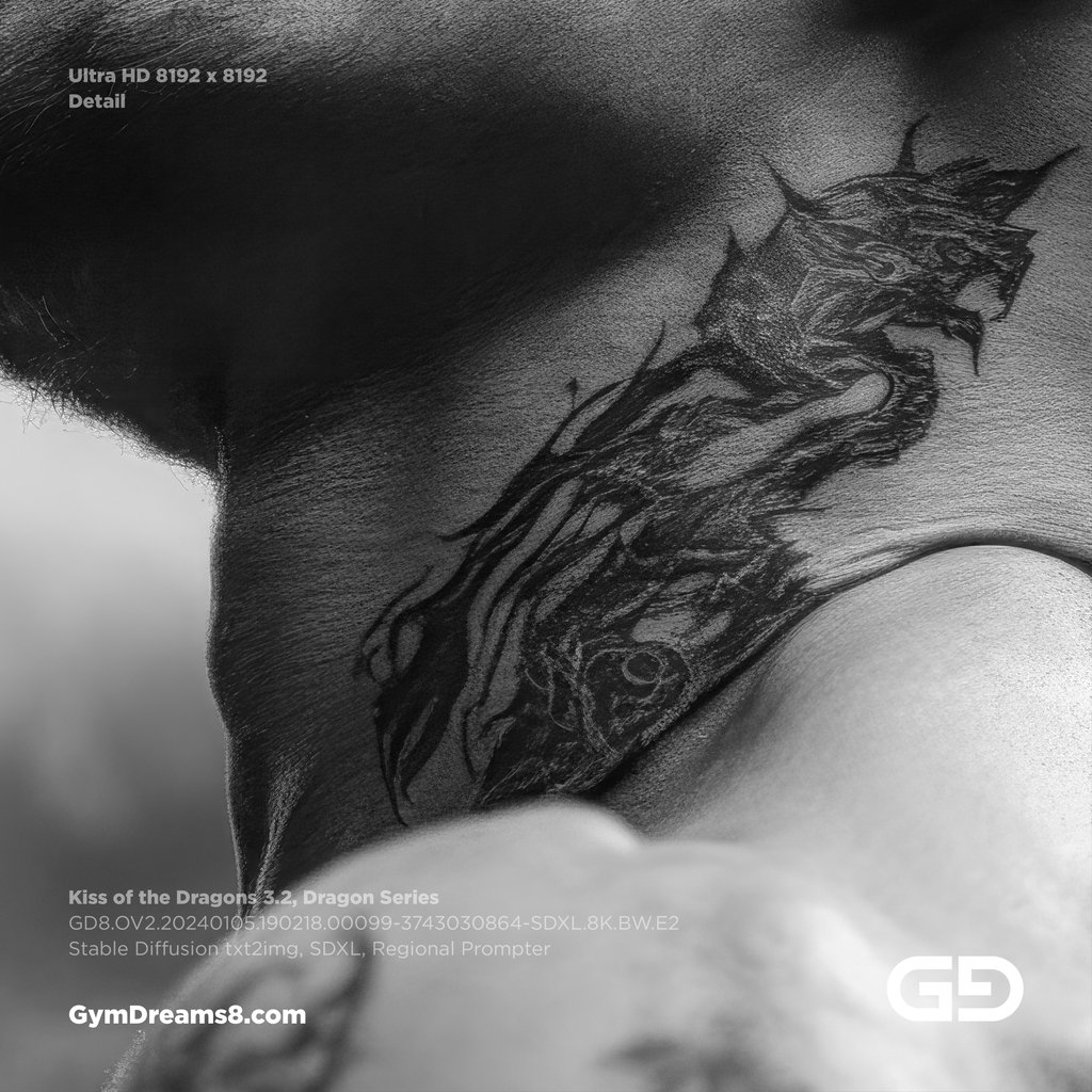 Kiss of the Dragons 3.2, Dragon Series. Stable Diffusion, SDXL, Regional Prompter.