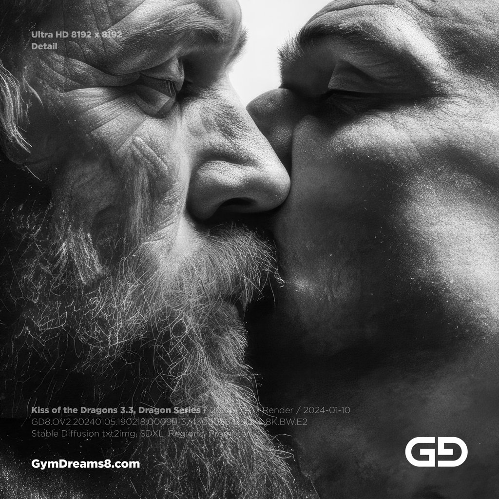 Kiss of the Dragons 3.3, Dragon Series. Stable Diffusion, SDXL, Regional Prompter.