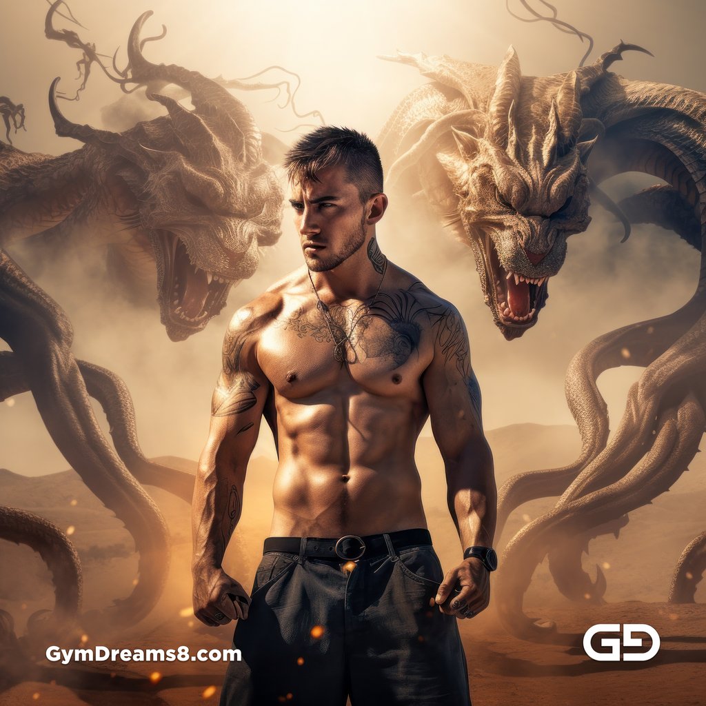 Man with the Dragon Tattoo, made with Midjourney v5