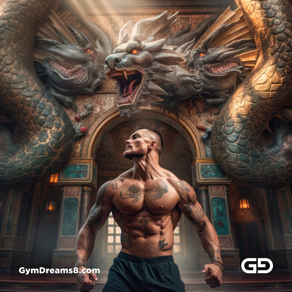 Man with the Dragon Tattoo, made with Midjourney v5