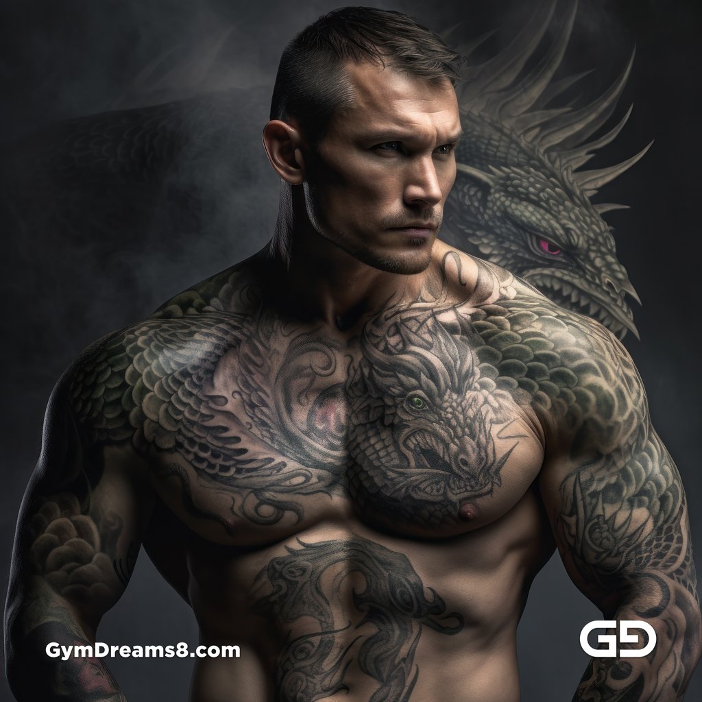 Man with the Dragon Tattoo, made with Midjourney v5