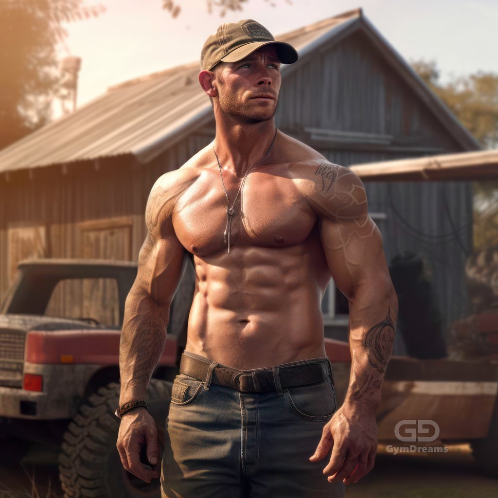 Country Boys - Hunks, created with Midjourney