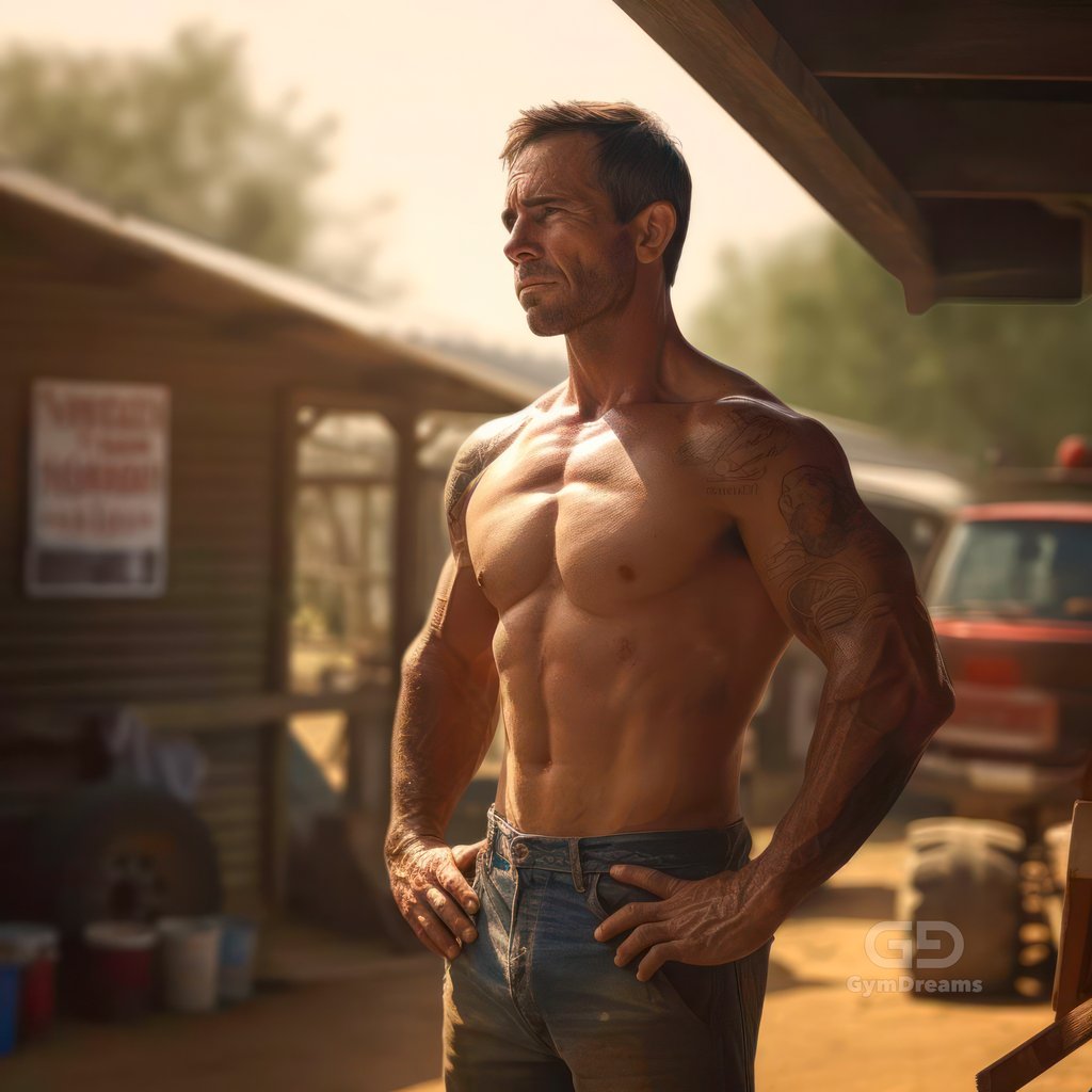 Country Boys - Hunks, created with Midjourney