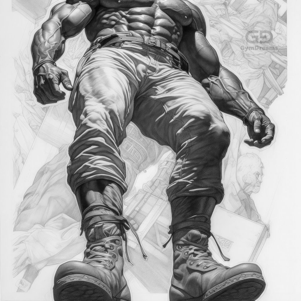 Big Feet, Big Boots, created with Midjourney v5.1