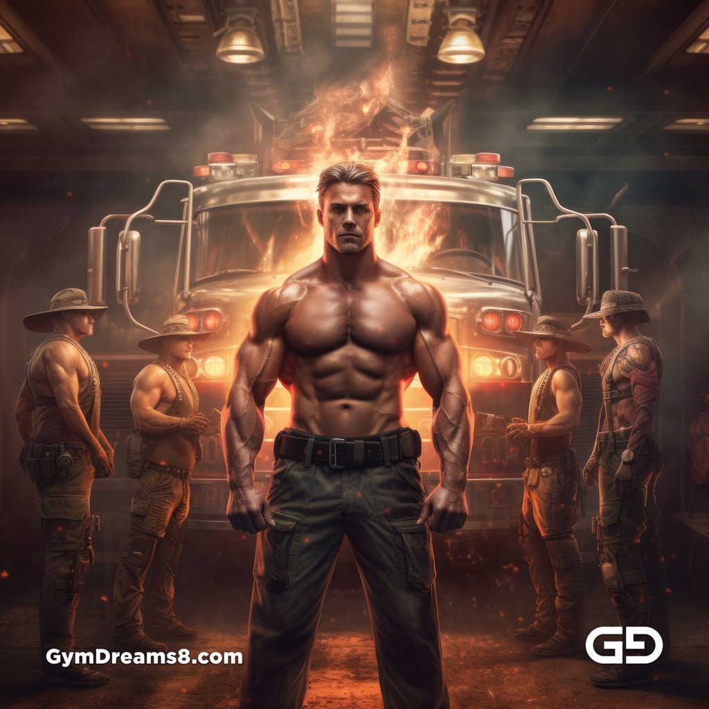 Firemen, with Midjourney v5.