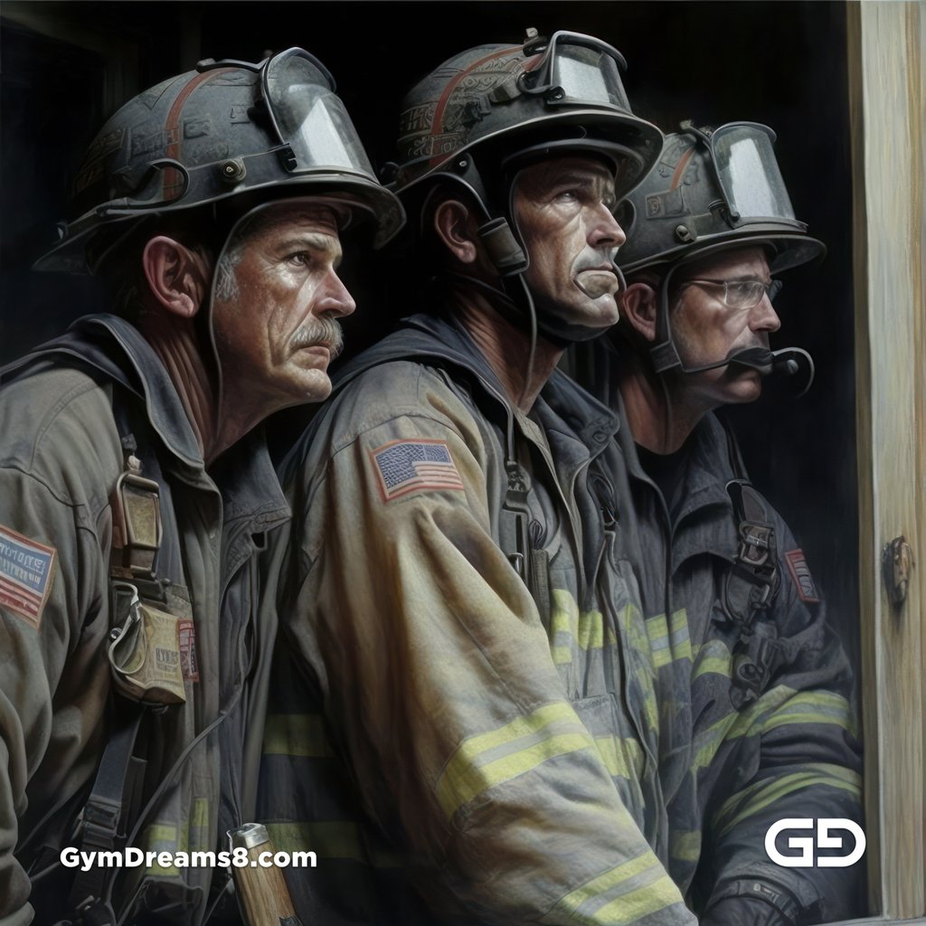 Firemen, with Midjourney v5.