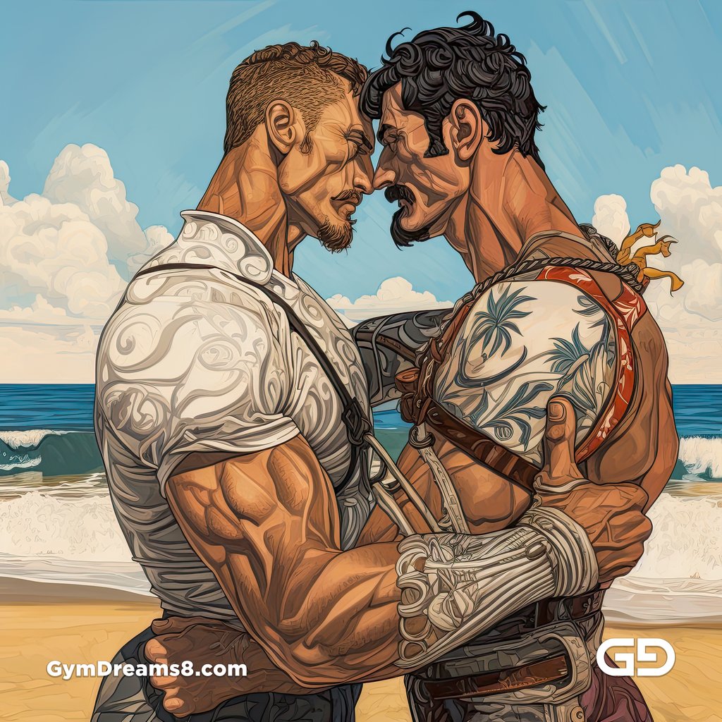 Gladiator Couple, Illustration