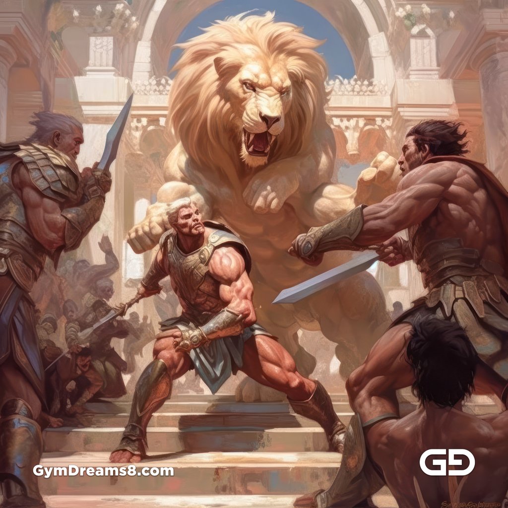 Gladiators and Lions, Variations 1.