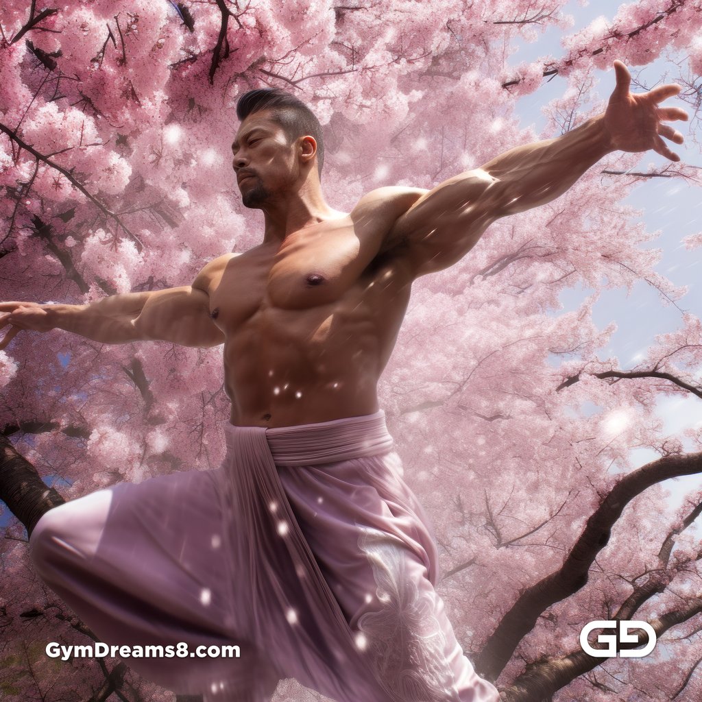 Cherry Blossom, Hero 英雄, Chinese kung fu, rendered with Stable Diffusion and Virile Fusion, using Control Net with images from Midjourney.