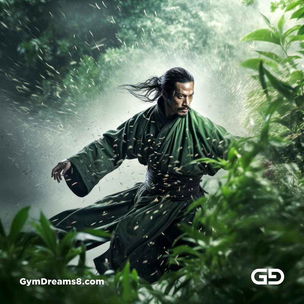 Bamboo Forest, Hero 英雄, Chinese kung fu, rendered with Stable Diffusion and Virile Fusion, using Control Net with images from Midjourney.