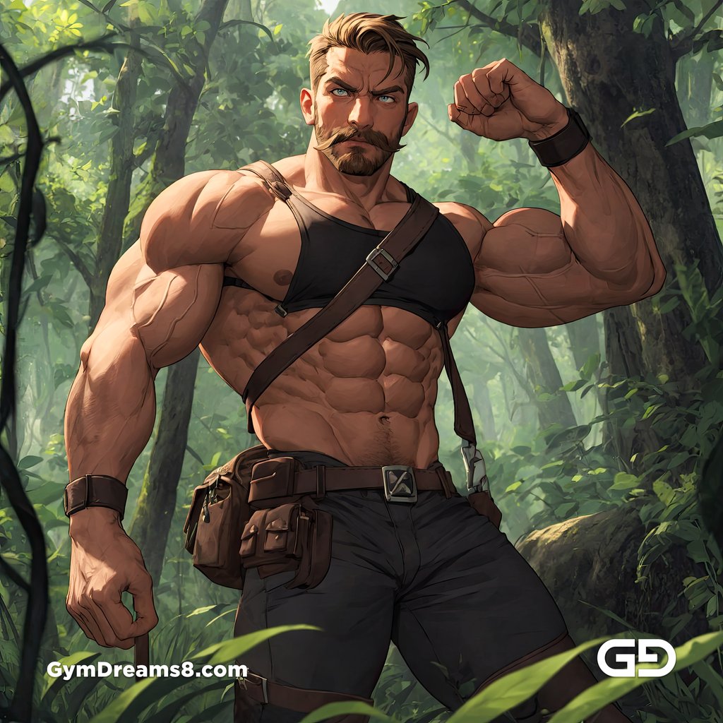 Hunter in the woods with full leather gear, with Stable Diffusion and Virile Animation