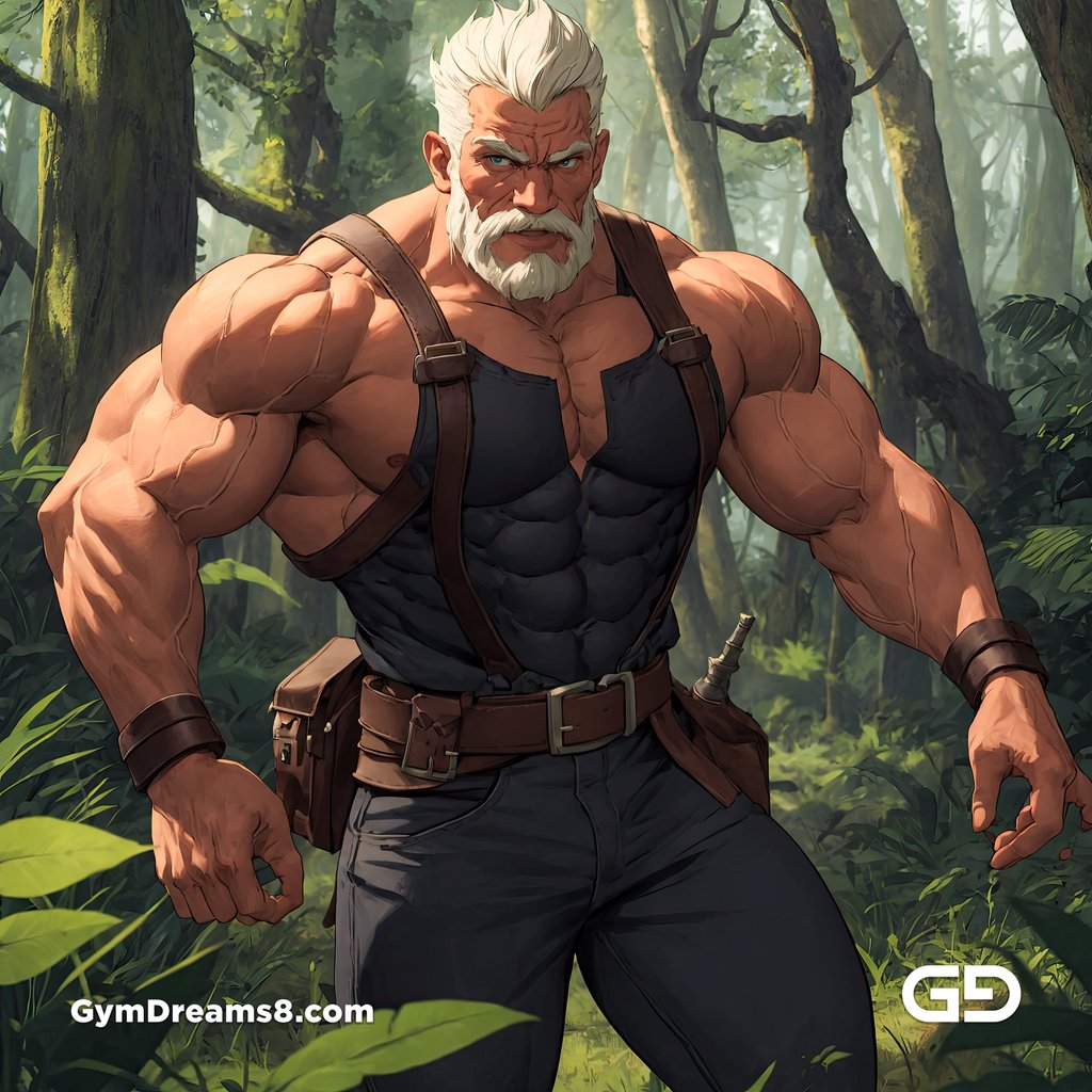 Hunter in the woods with full leather gear, with Stable Diffusion and Virile Animation