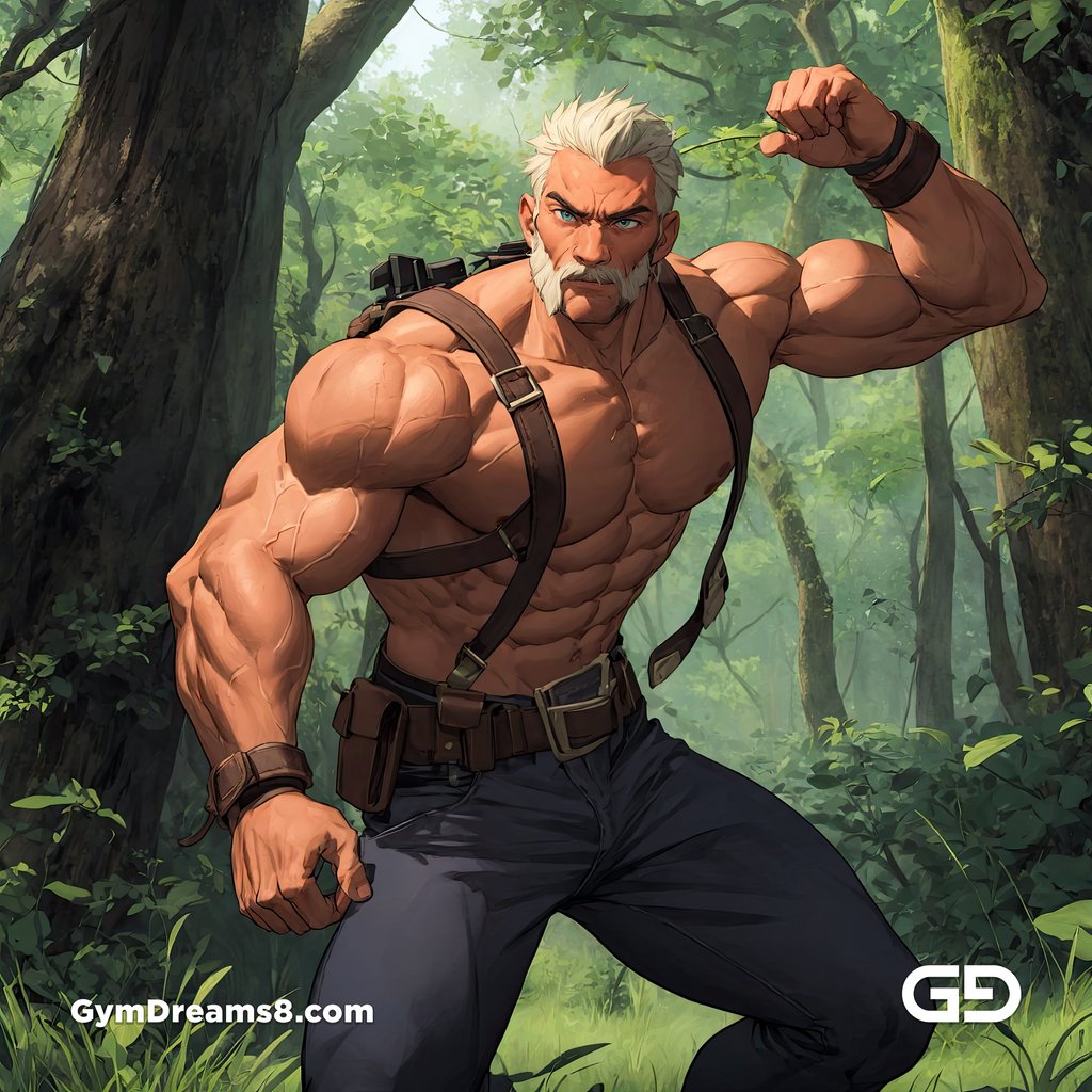 Hunter in the woods with full leather gear, with Stable Diffusion and Virile Animation