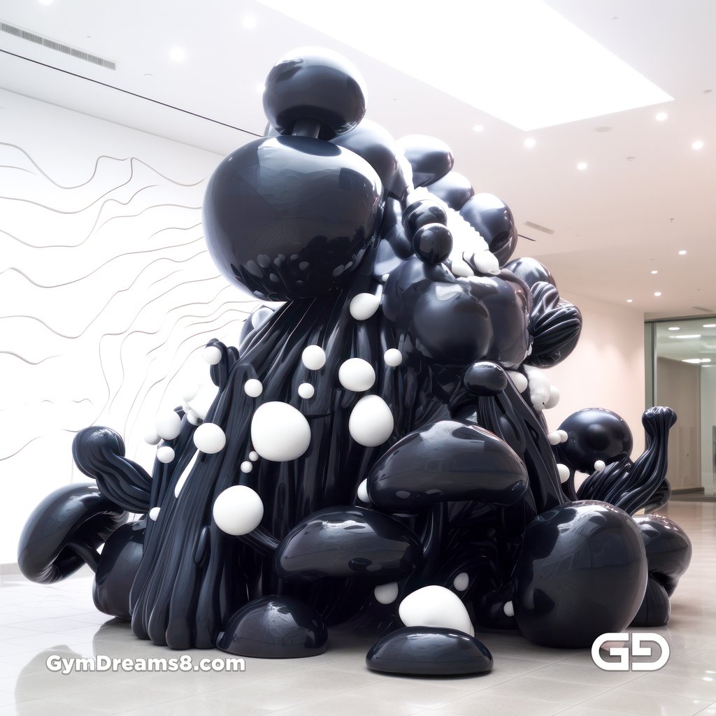 Inflatable Sculptures. Art installation concepts, with Midjourney v5