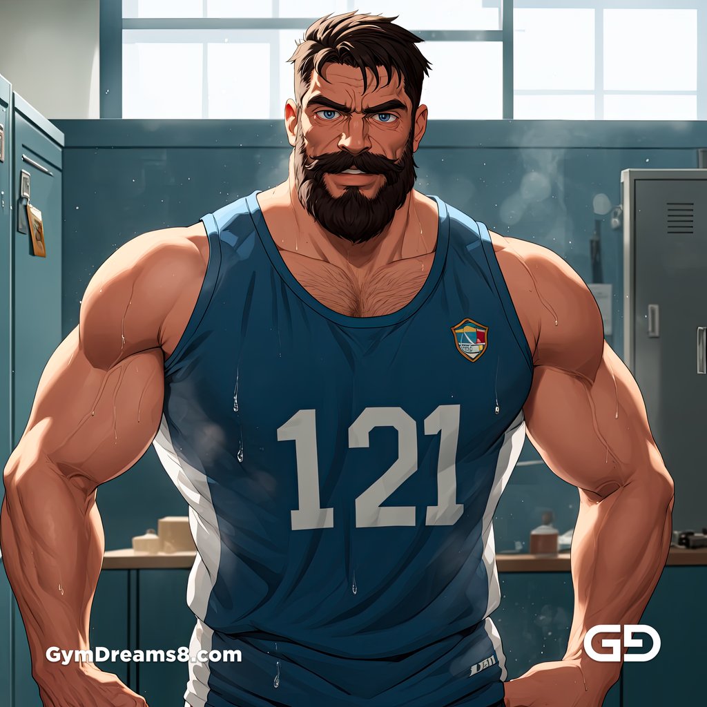 Coach of the rugby team, rendered with Virile Animation in Stable Diffusion.