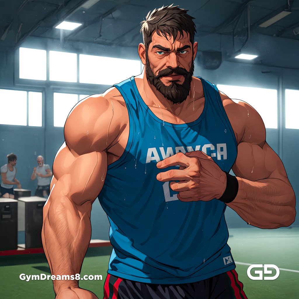 Coach of the rugby team, rendered with Virile Animation in Stable Diffusion.