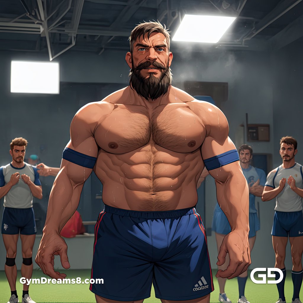 Coach of the rugby team, rendered with Virile Animation in Stable Diffusion.