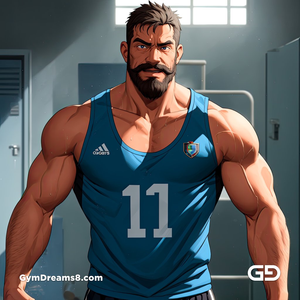 Coach of the rugby team, rendered with Virile Animation in Stable Diffusion.