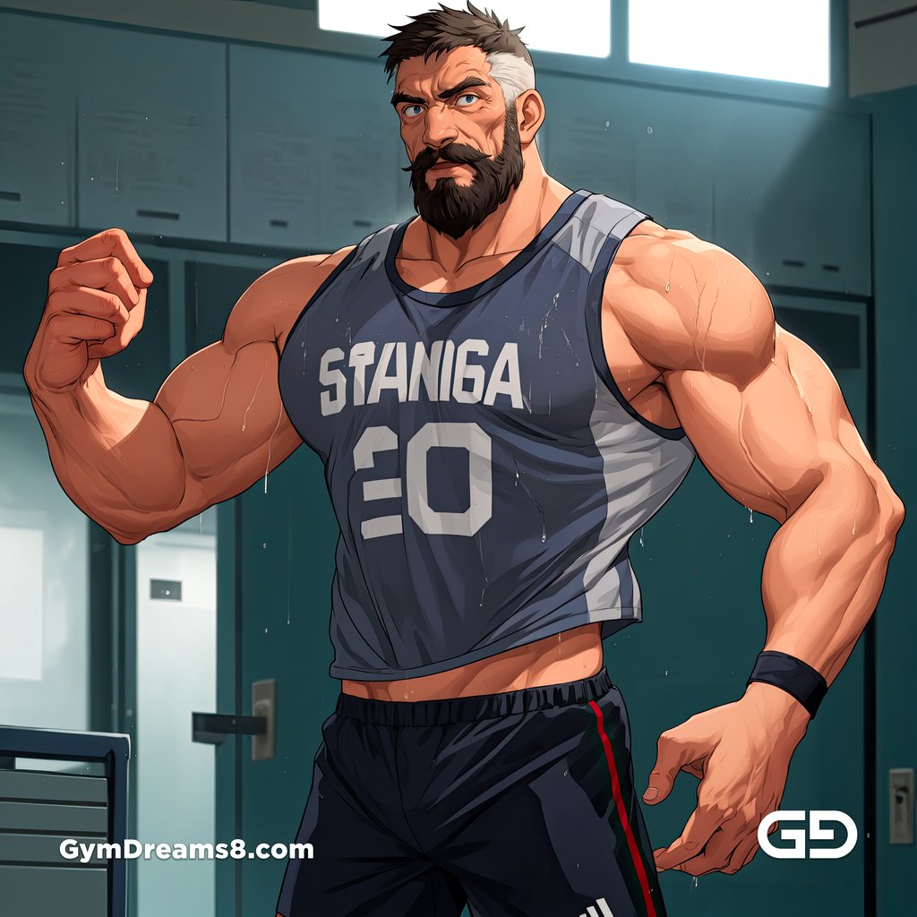 Coach of the rugby team, rendered with Virile Animation in Stable Diffusion.