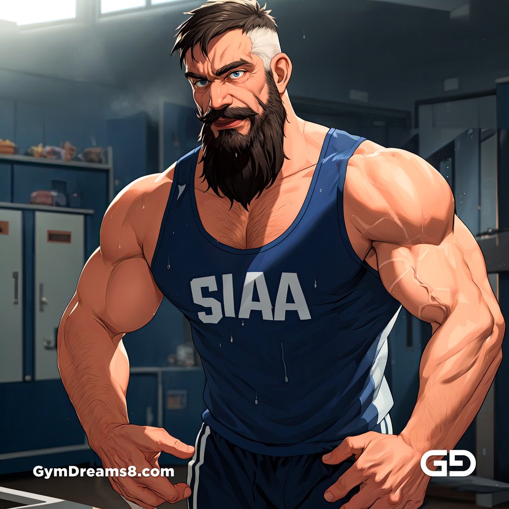 Coach of the rugby team, rendered with Virile Animation in Stable Diffusion.