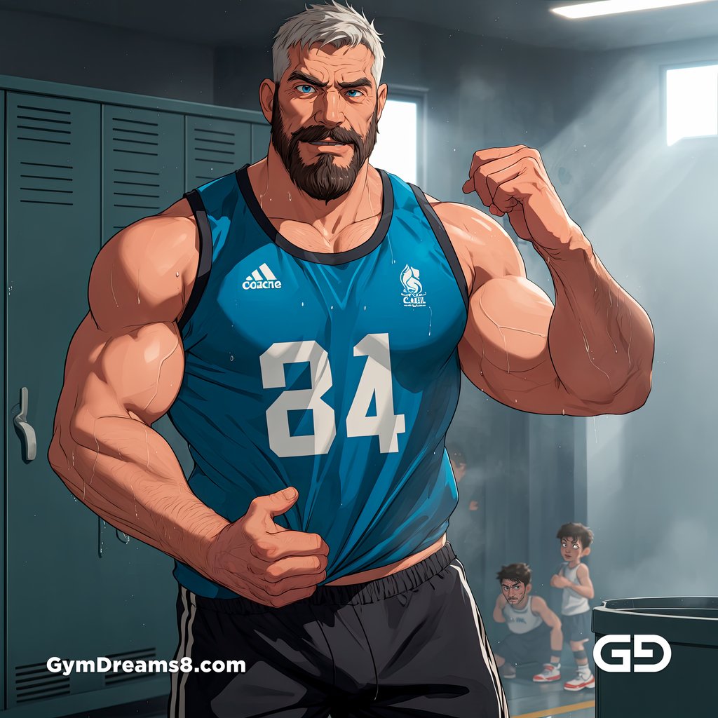 Coach of the rugby team, rendered with Virile Animation in Stable Diffusion.