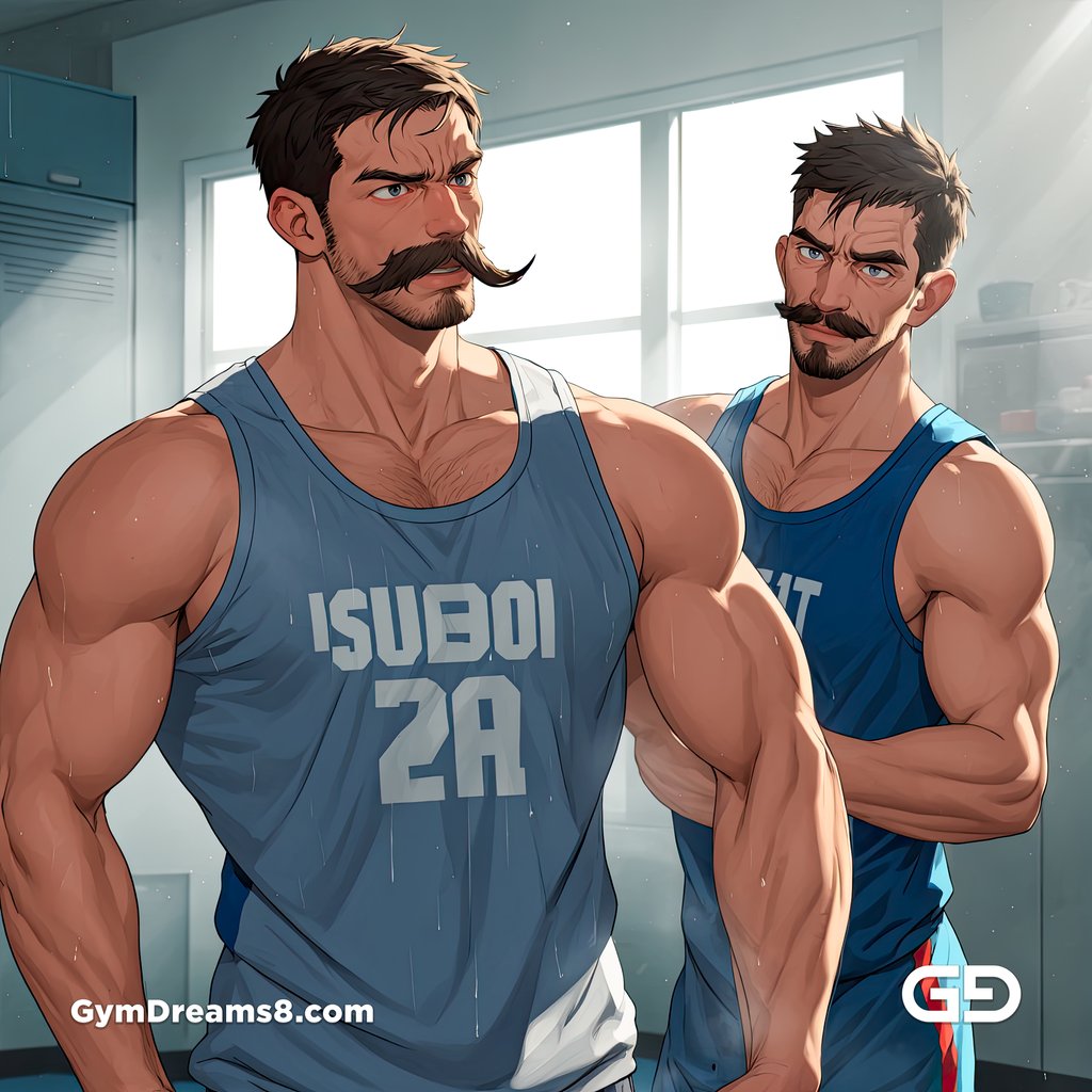 Moustache, Star Player of Rugby Team, rendered with Virile Animation in Stable Diffusion.