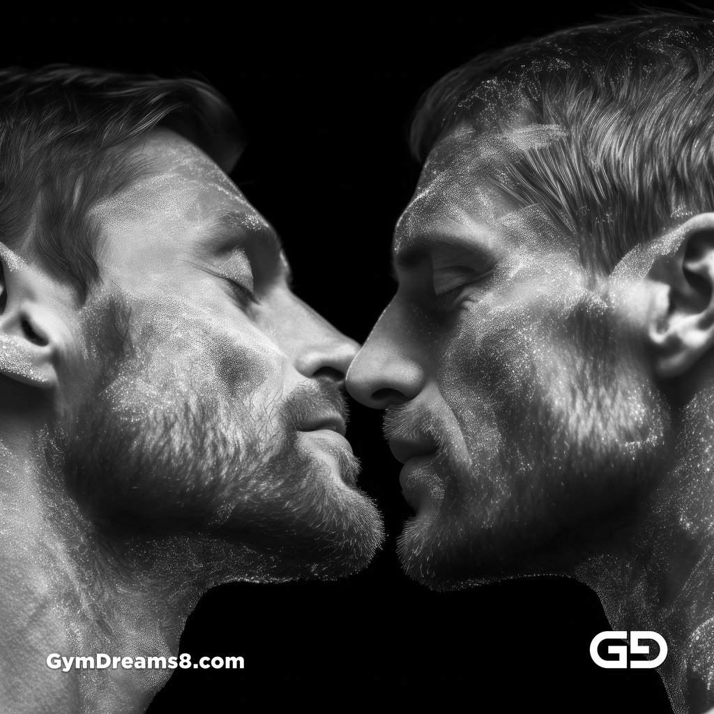 Gay Kisses in Black and White. Photorealistic renders with Midjourney v5.1 and Nijijourney v5