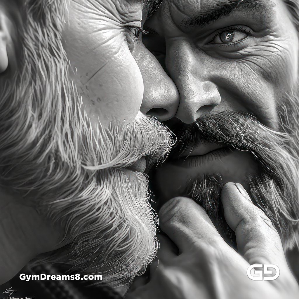 Gay Kisses in Black and White. Photorealistic renders with Midjourney v5.1 and Nijijourney v5