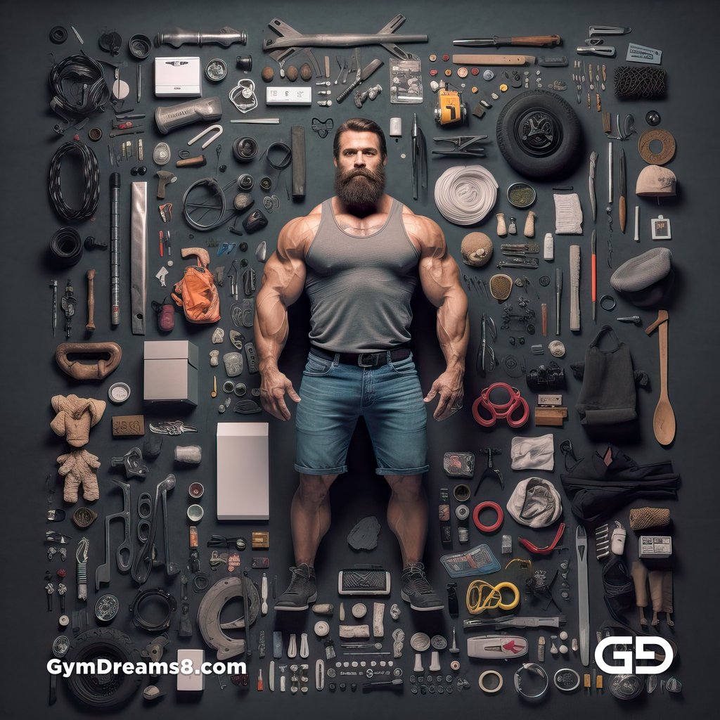 Knolling. Just for fun, with Midjourney.