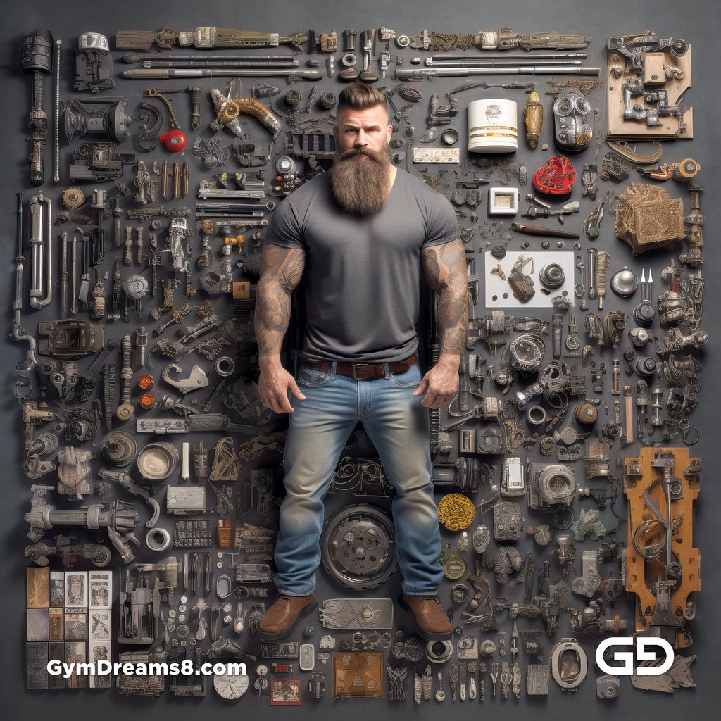 Knolling. Just for fun, with Midjourney.