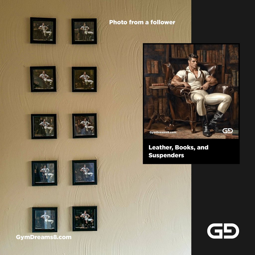 Photo from a follower - Leather, Books, and Suspenders