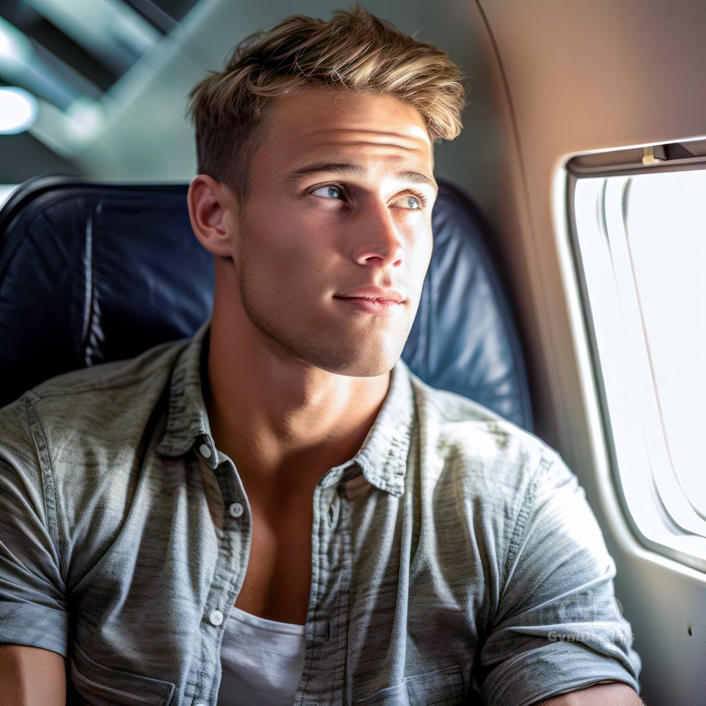 Leather Express, The Twink, 5 men on a plane. What could happen?