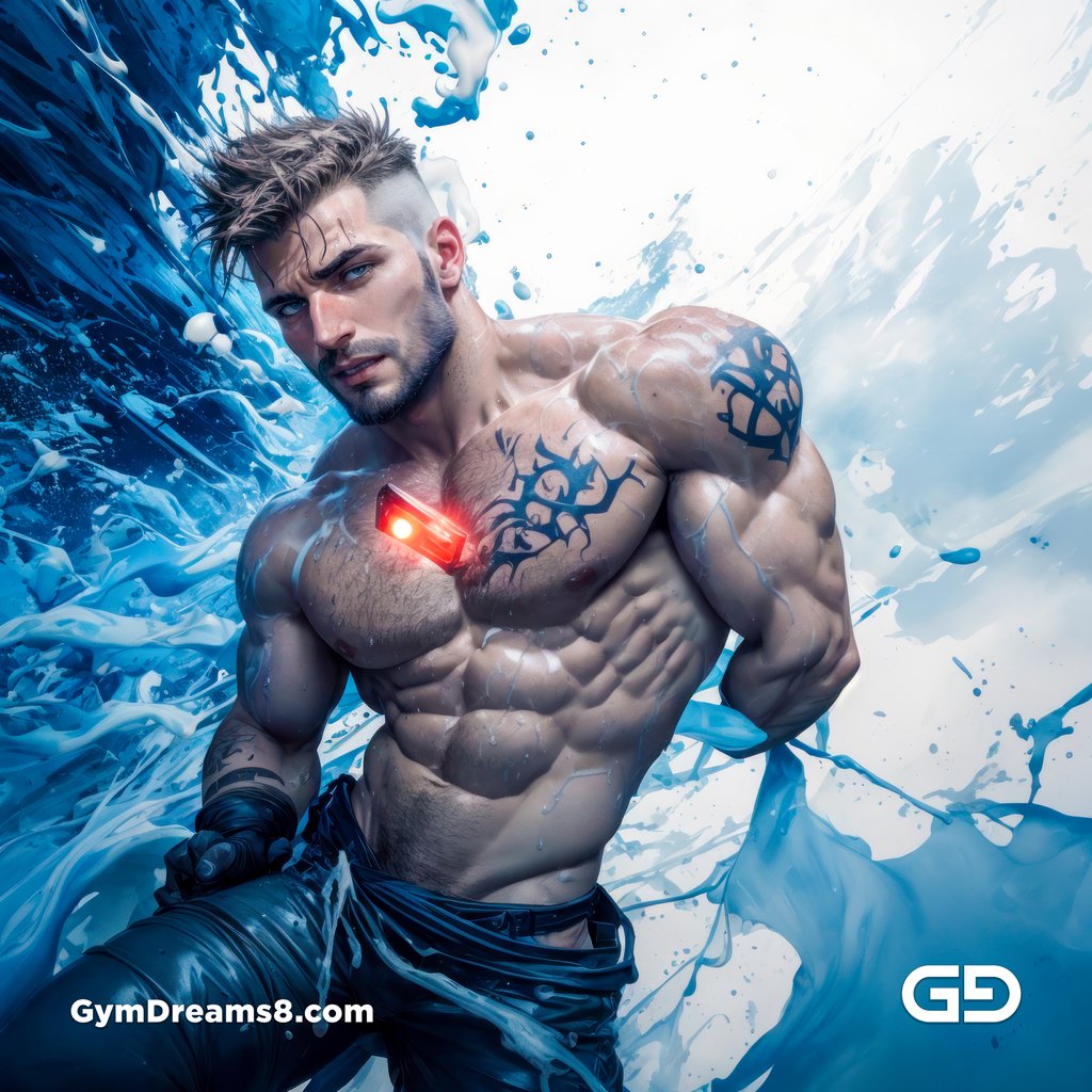 Liquid Blue. Composition of man, liquid, and rope. Stable Diffusion with RefShuffle Control Net, Airfuck’s Wild Mix.