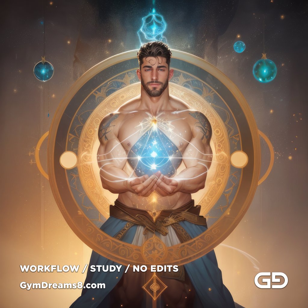 Battle Mage. Prelude to the Sacred Geometry. Stable Diffusion, Airfuck’s Wild Mix, Shuffle CN.