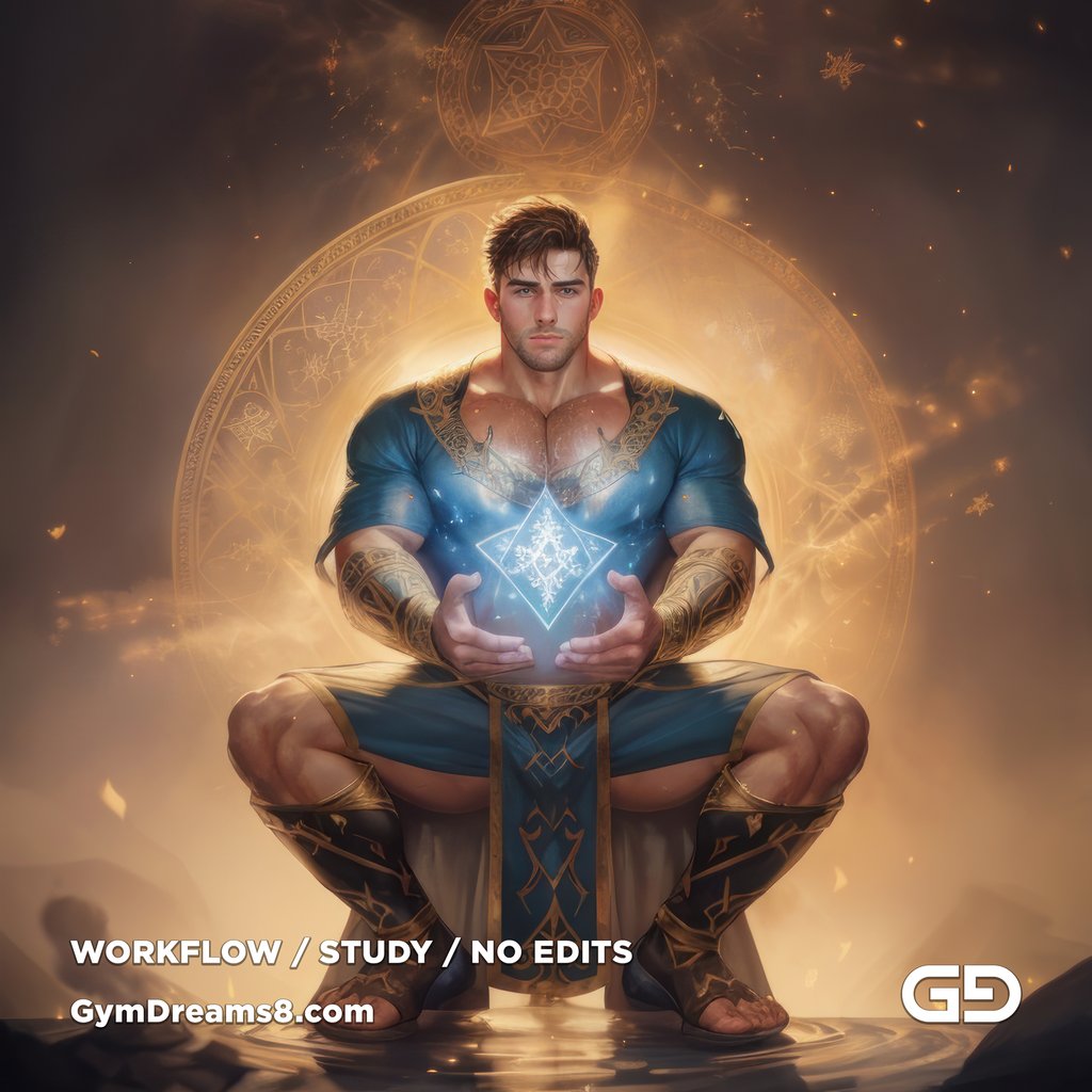 Battle Mage. Prelude to the Sacred Geometry. Stable Diffusion, Airfuck’s Wild Mix, Shuffle CN.