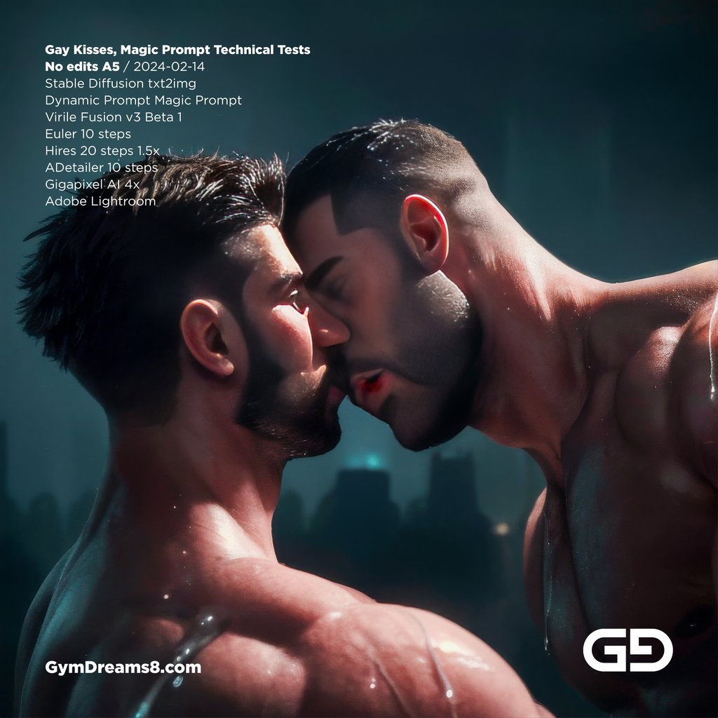 Magic Kiss. Stable Diffusion with Magic Prompt.
