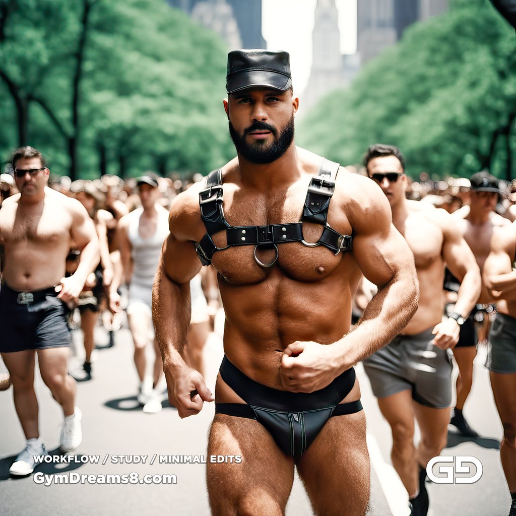 Man, Harness, Run. Stable Diffusion with SDXL, Custom Harness LoRA by BrawnyAI