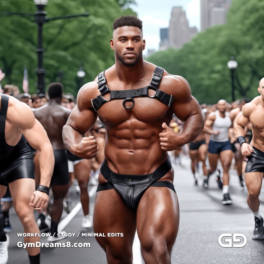 Man, Harness, Run. Stable Diffusion with SDXL, Custom Harness LoRA by BrawnyAI