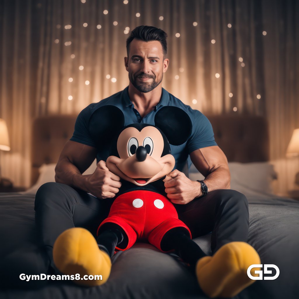 Mickey Mouse. Rendered with Stable Diffusion and JuggernautXL.