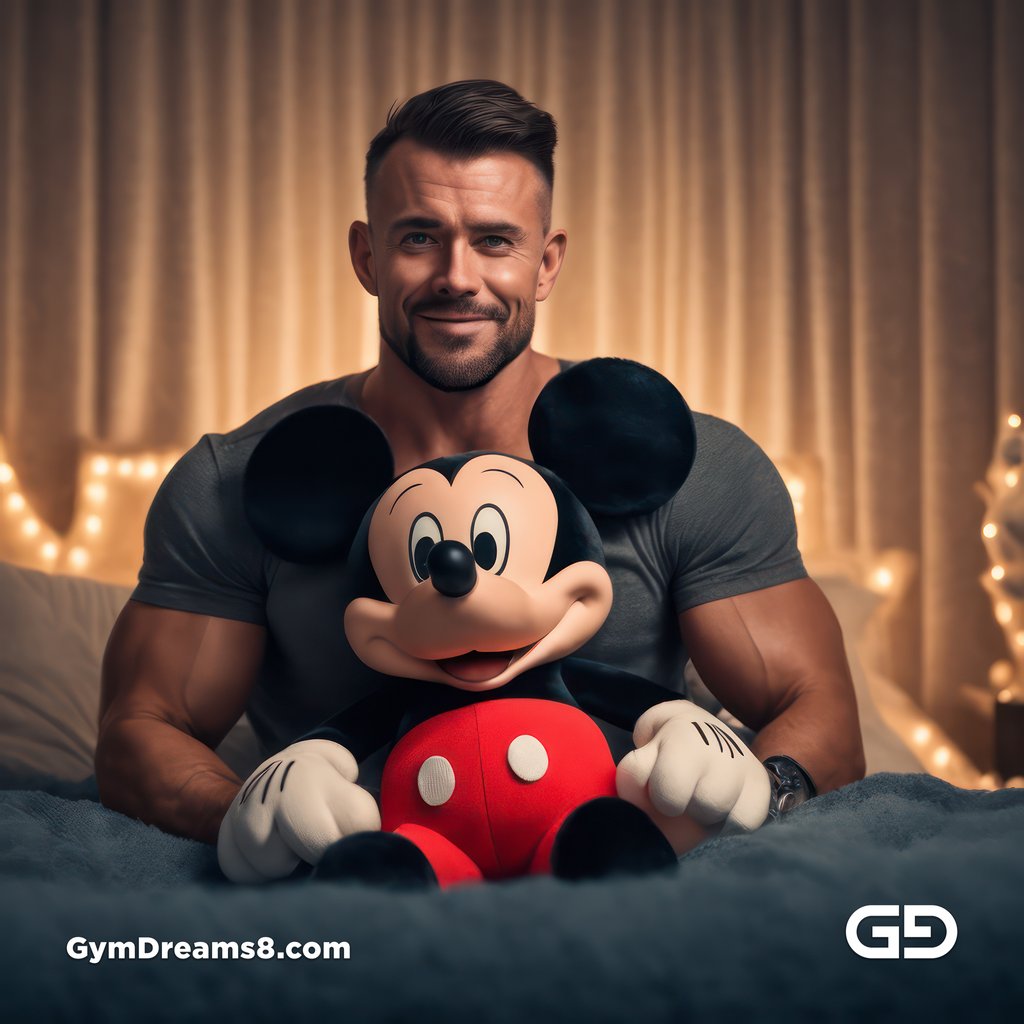 Mickey Mouse. Rendered with Stable Diffusion and JuggernautXL.