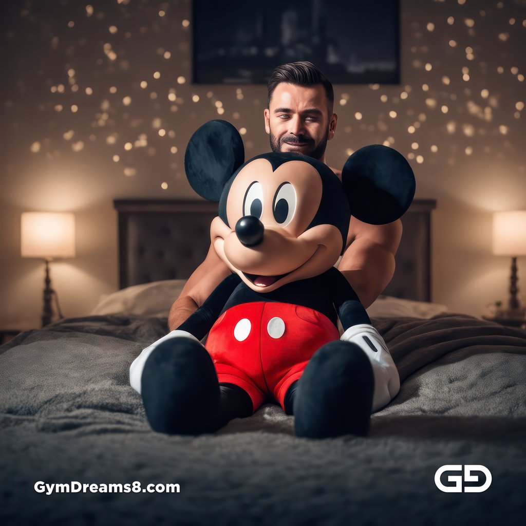 Mickey Mouse. Rendered with Stable Diffusion and JuggernautXL.