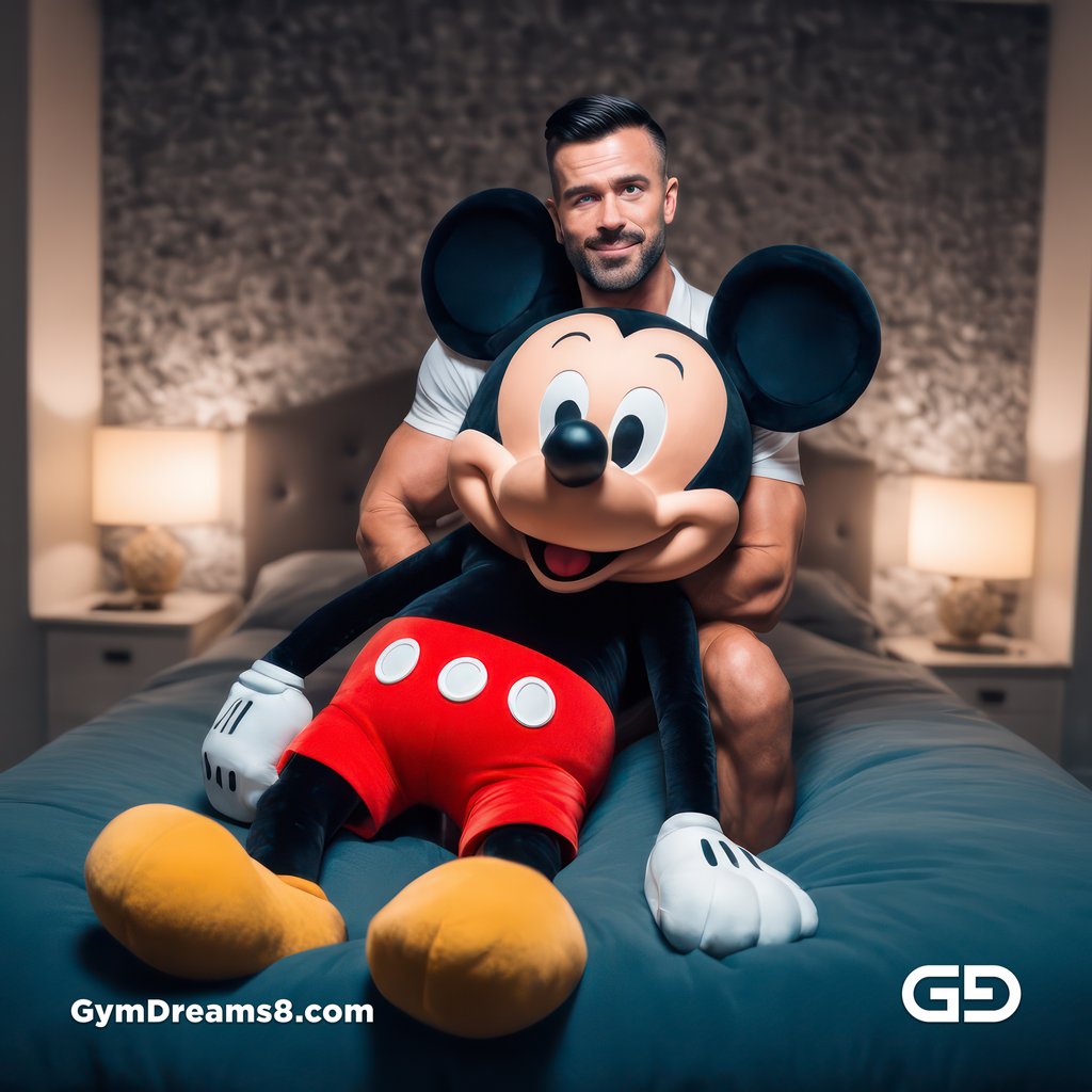 Mickey Mouse. Rendered with Stable Diffusion and JuggernautXL.