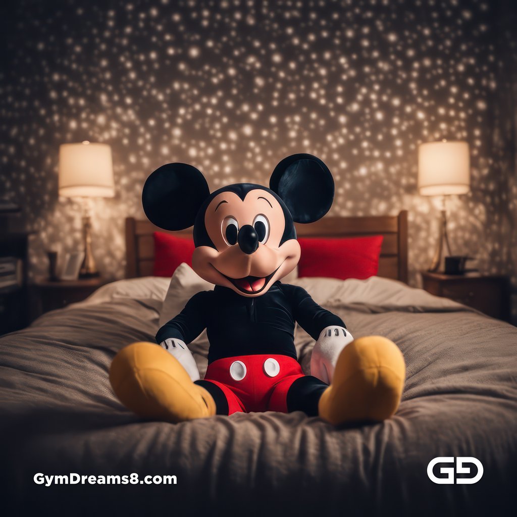 Mickey Mouse. Rendered with Stable Diffusion and JuggernautXL.