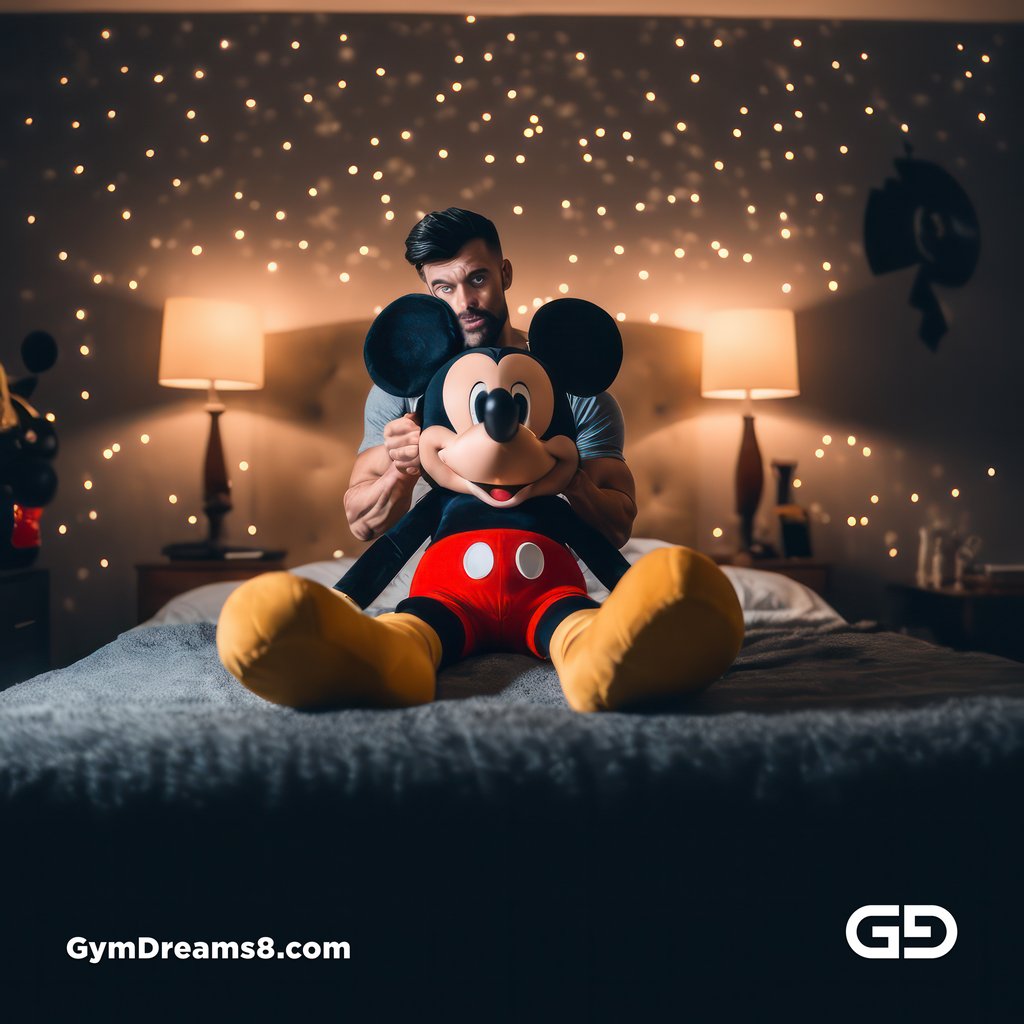 Mickey Mouse. Rendered with Stable Diffusion and JuggernautXL.