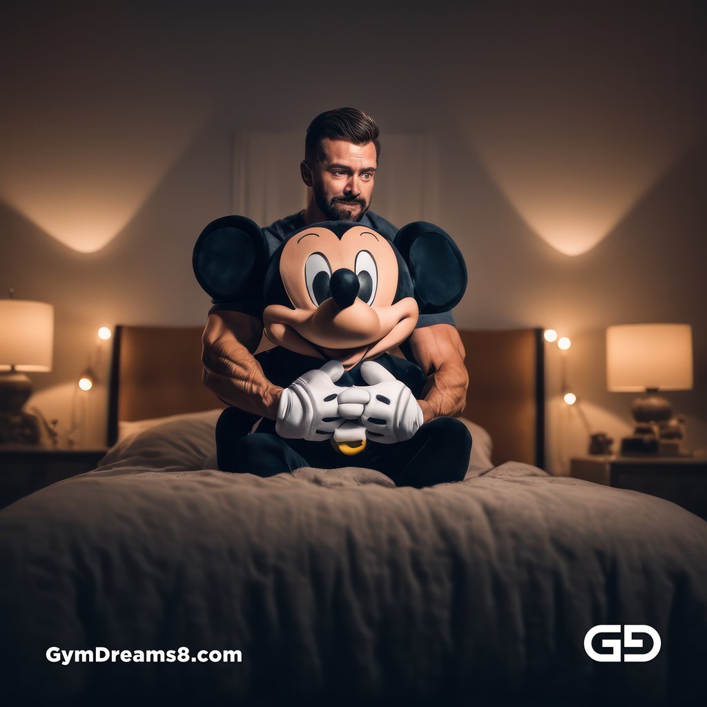 Mickey Mouse. Rendered with Stable Diffusion and JuggernautXL.