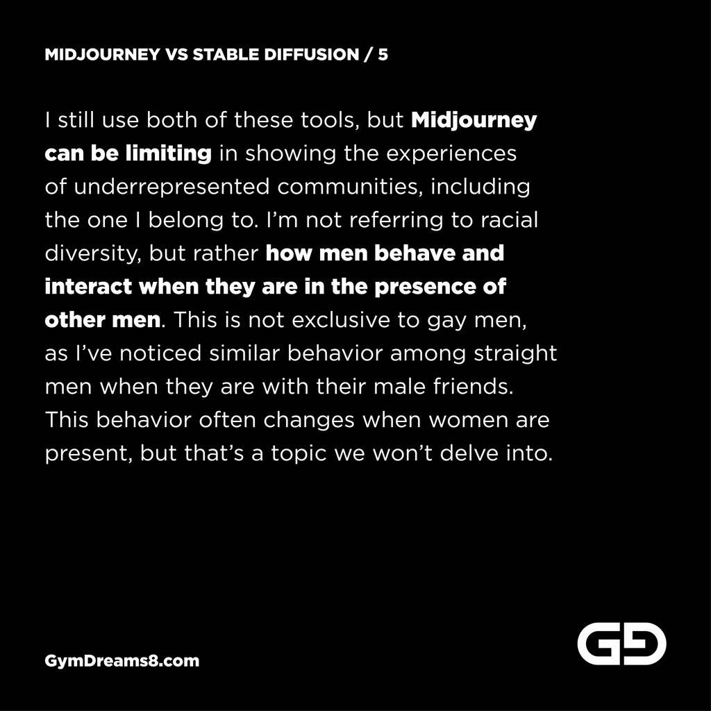 Midjourney vs Stable Diffusion. Why I choose Stable Diffusion for AI works portraying men.