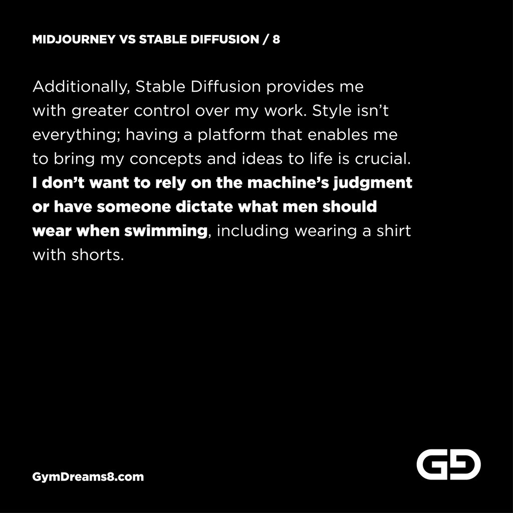 Midjourney vs Stable Diffusion. Why I choose Stable Diffusion for AI works portraying men.