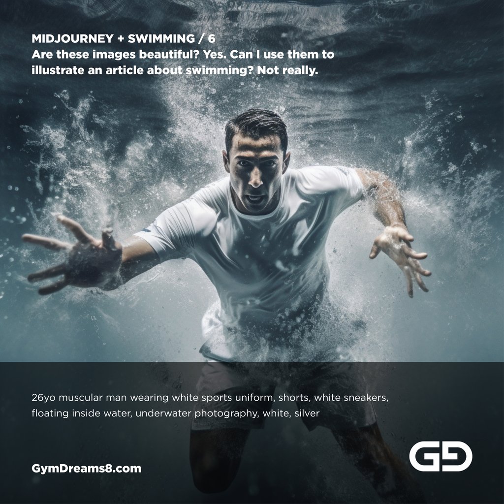 Are these images beautiful? Yes. Can I use them to illustrate an article about swimming? Not really.