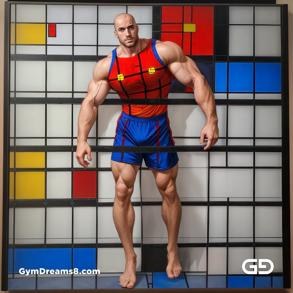 Mondrian Variation with Stable Diffusion