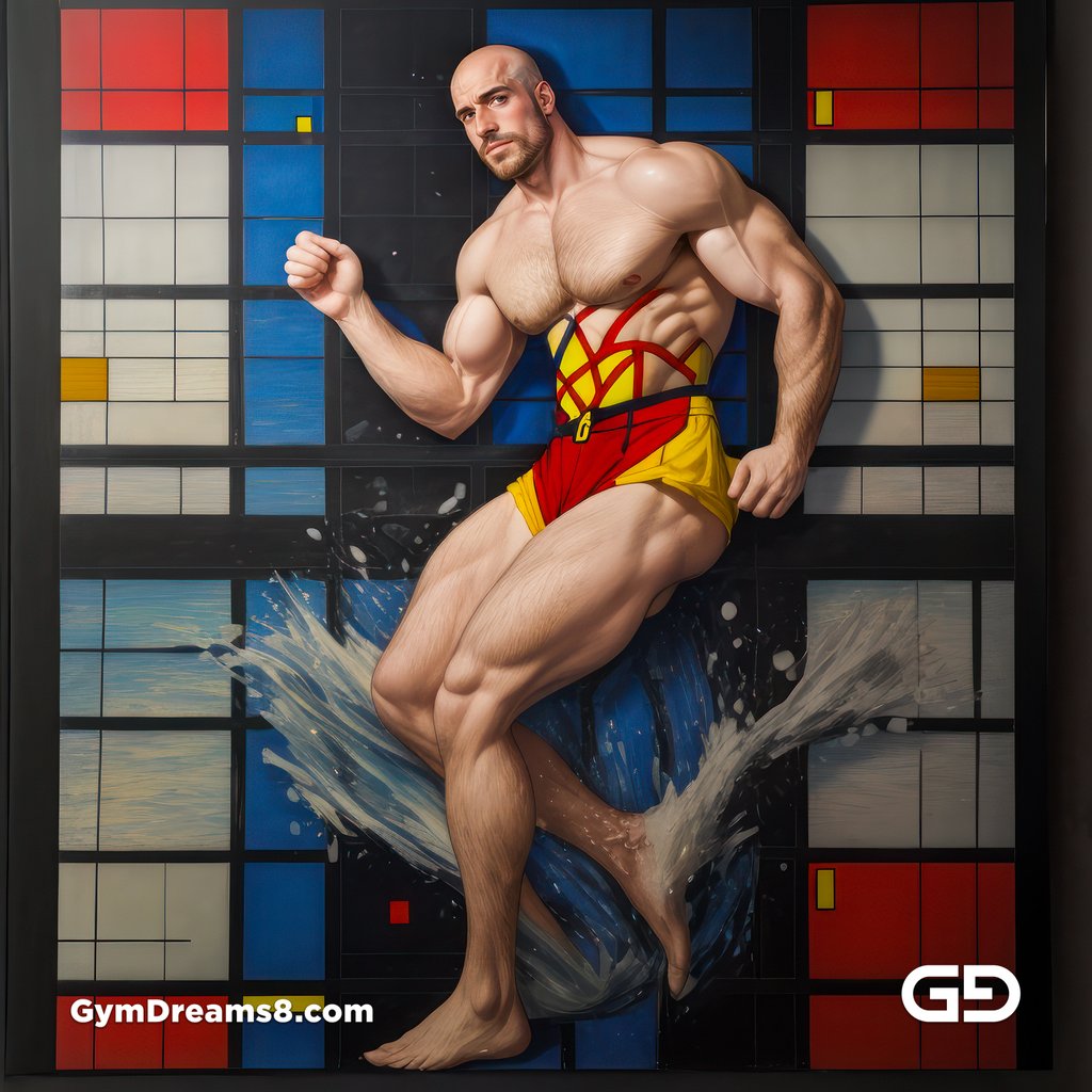 Mondrian Variation with Stable Diffusion